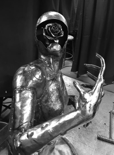 Hope metal sculpture a better future